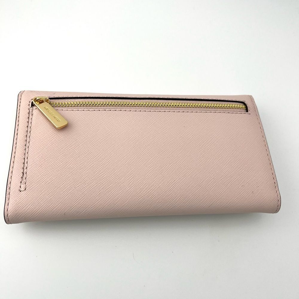 Michael Kors NWT Jet Set Travel Crossgrain Leather Tri-Fold Wallet - Picture 5 of 7